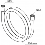 Шланг для душа 1750 мм AM.PM Like F0400164. Фото