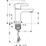 Смеситель Hansgrohe Metris S для раковины 31068000, хром. Фото