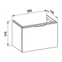 Тумба под раковину LAUFEN Kartell 4.0760.1.033.631.1. Фото