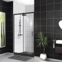 Душевая дверь BELBAGNO UNO-195-BF-1-120-P-NERO. Фото