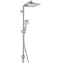 Душевая система Hansgrohe Crometta E 240 1jet Showerpipe Reno EcoSmart 27289000. Фото