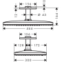 Верхний душ Hansgrohe Rainmaker Select 460 2jet 24004400. Фото