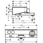 Термостат Hansgrohe Ecostat Select Push белый/хром 13151400. Фото