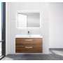 Тумба под раковину подвесная BELBAGNO AURORA-900-2C-SO-RT Rovere Tabacco. Фото