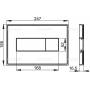 Клавиша смыва AlcaPlast M1374. Фото