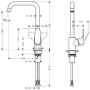 Смеситель для кухни Hansgrohe Focus E2 хром 31820000. Фото