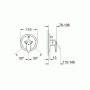 Смеситель для душа GROHE Eurodisc 19548LS2 (внешняя часть). Фото