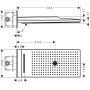 Верхний душ Hansgrohe Rainmaker Select 580 3jet 24001600. Фото