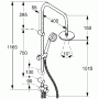 Душевая система KLUDI Dual Zenta 6609005-00. Фото