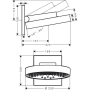 Верхний душ Hansgrohe Rainfinity 250 3jet 26232000. Фото