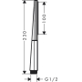 Ручной Душ Rainfinity HS 1jet Hansgrohe 26866140, шлифованная бронза. Фото