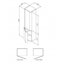 Шкаф-пенал подвесной 40 см, правый, белый глянец AM.PM Sensation M30CHR0406WG. Фото