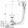 Слив-перелив ALCAPLAST A550KM (57 см). Фото