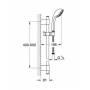 Душевой гарнитур GROHE Relexa 28964001. Фото