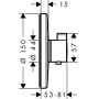 Термостат для душа Hansgrohe Ecostat S 15755000. Фото