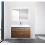 Тумба под раковину подвесная BELBAGNO AURORA-900-2C-SO-RT Rovere Tabacco. Фото