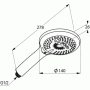 Душевая лейка KLUDI Freshline 6790005-00. Фото