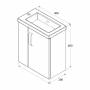 Тумба под раковину подвесная IDDIS Torr TOR40W1i95 Тумба под раковину подвесная IDDIS Torr TOR40W1i95. Фото