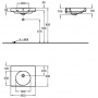 Раковина GEBERIT Citterio 60х50 500.544.01.1 без перелива. Фото