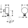 Шланговое подсоединение Hansgrohe Fixfit S 27506000. Фото