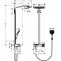 Душевая стойка Hansgrohe Raindance Select Push 300 3jet Showerpipe хром 27127000. Фото