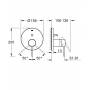 Смеситель для ванны GROHE 24058GN1 Essence, холодный рассвет, матовый. Фото