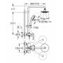 GROHE 26224000 New Tempesta Cosmopolitan 160 Душевая система со смесителем для душа. Фото