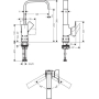 Смеситель для раковины Hansgrohe Metropol 230 32511000. Фото