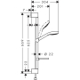 Душевой гарнитур Hansgrohe Croma Select E Vario 65см 26586400. Фото