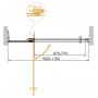 Душевая дверь CEZARES Slider SLIDER-B-1-100/110-C-Cr. Фото