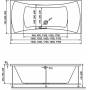 Ванна RELISAN Xenia 190x90. Фото