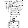 Смеситель для ванны Hansgrohe Logis Loop 71244000. Фото