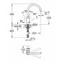 Смеситель для мойки GROHE Eurostyle Cosmopolitan 33975002. Фото
