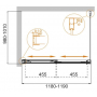 Душевой угол CEZARES Tandem Soft TANDEM-SOFT-AH-2-120/100-C-Cr-IV. Фото