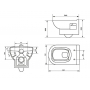 Унитаз подвесной с сиденьем ОСКОЛЬСКАЯ КЕРАМИКА Norden Rimless 40302100005. Фото