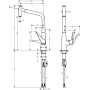 Смеситель для кухни Hansgrohe Metris Select хром 14884000. Фото