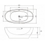 Акриловая отдельностоящая ванна ABBER AB9207. Фото