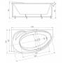 Ванна АКВАТЕК Бетта 170х97 с гидромассажем. Фото
