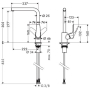 Смеситель для кухни Hansgrohe Focus хром 31817000. Фото