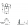 Биде подвесное IDEAL STANDARD Tesi T457001. Фото