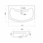 Раковина встраиваемая SANTEK Балтика 71х44 1.WH20.7.776. Фото