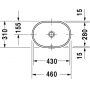 Раковина под столешницу DURAVIT Foster 43х28 0336430000. Фото