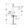 GROHE 23661000 Eurocube Joy Смеситель для раковины свободностоящий, размер XL. Фото