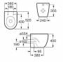 Унитаз под скрытый бачок ROCA Meridian 347247000. Фото
