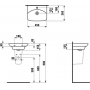 Раковина подвесная LAUFEN Palace 45x36 8.1570.1.000.104.1. Фото