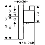 Термостат Hansgrohe ShowerSelect S Highflow для душа 15742000, хром. Фото
