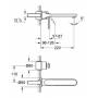 Смеситель для раковины GROHE Veris 19388000 (внешняя часть). Фото