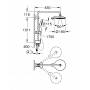 GROHE 27911000 Power & Soul Душевая система с переключателем для настенного монтажа, кронштейн 450 мм. Фото