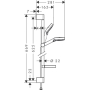 Душевой гарнитур Hansgrohe Crometta Vario 65см 26553400. Фото