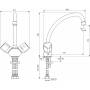 Смеситель для кухни Vidima Eco BA165AA. Фото